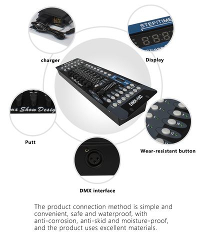 Envío Gratis nuevo 192 DMX controlador de iluminación de escenario equipos de DJ DMX consola para LED Par cabeza focos DJ controlador ► Foto 1/6