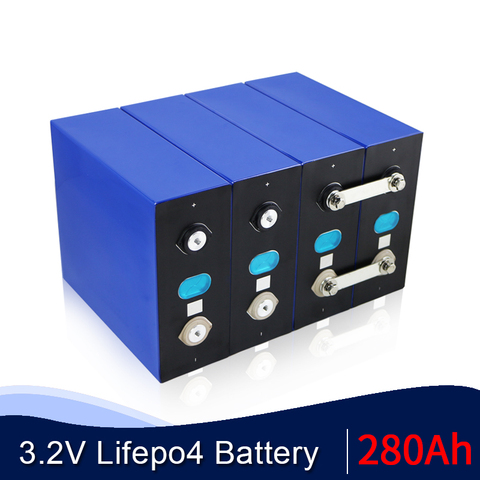 3,2 V 280Ah lifepo4 de la batería de 12V 24V 48V 48V 280AH pack de batería recargable para scooter Eléctrico RV solar sistema de almacenamiento libre de impuestos ► Foto 1/6