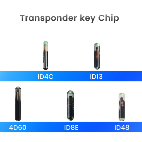 KEYYOU 1 Uds transpondedor llave de coche Chip ID4C ID13 ID8E 4D60 ID48 Chip de cristal ID 48 ID 13 ID 4C ID 8E 4D 60 clave programador Chip ► Foto 1/6