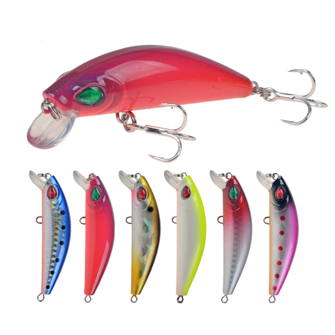 1 Uds 7cm 11g Minnow Señuelos de Pesca Wobblers 3D los ojos se hunde cebo Artificial duro bajo Pike Trolling carpa aparejos de pesca Crankbait ► Foto 1/6