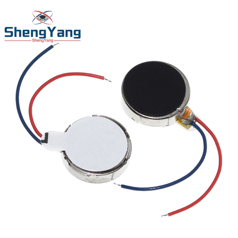 Shenyang 1x DC 3V 70mA 12000 RPM para teléfono moneda plana Motor de vibrador Motor de vibración G08 1027 ► Foto 1/6