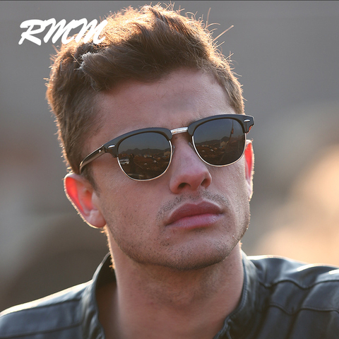 Gafas de sol sin montura para hombre y mujer, lentes de sol de marca de diseñador RMM, de medio Marco, clásicas, UV400, 2022 ► Foto 1/5