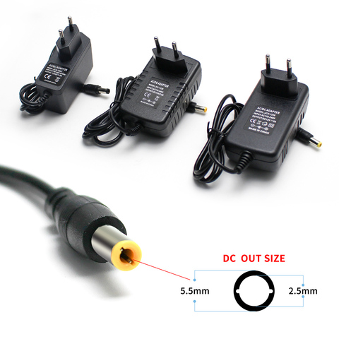 Adaptador de corriente AC DC, fuente de alimentación de 5V, 9V, 12 V, 24V, 1A, 2A, 3A, 220V a 5, 12 V, cargador de voltios, adaptador de conmutación Universal de 220V a 12 V ► Foto 1/6