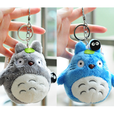 Anime Mini 10cm totoro juguete de peluche Miyazaki Hayao nuevo llavero de totoro kawaii juguete, muñeco de totoro de peluche relleno ► Foto 1/5