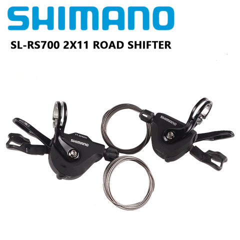 Shimano-palanca de cambios rs700 sl-RS700 para bicicleta de carretera, palanca plana de 2x11 velocidades, color negro ► Foto 1/6