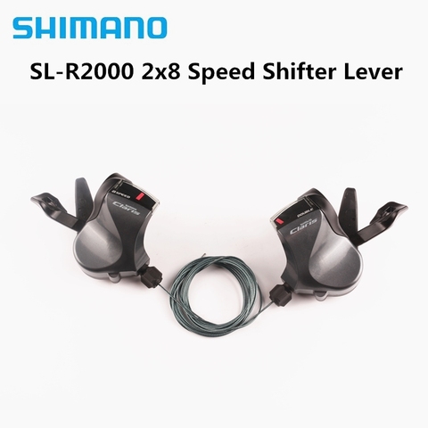 Shimano Claris-palanca de cambios R2000 2400, 2x8 velocidades, piezas de bicicleta de carretera, 16s, SL-R2000, accesorios originales para bicicleta ► Foto 1/5