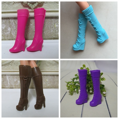 30cm de alto genuino reemplazable accesorios zapatos de muñeca zapatos de tacones altos botas cortas botas bota al muslo nuevo estilo ► Foto 1/6