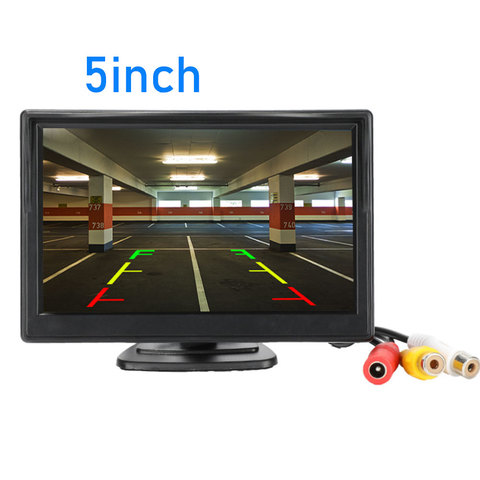 Monitor de coche de 5 o 4,3 pulgadas, pantalla TFT LCD de 5 