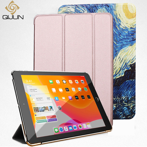 Funda para iPad Air 1 2013 9,7, funda abatible Trifold con soporte, Funda de cuero PU con despertador automático inteligente para iPad air 1 A1474 A1475 A1476 ► Foto 1/6