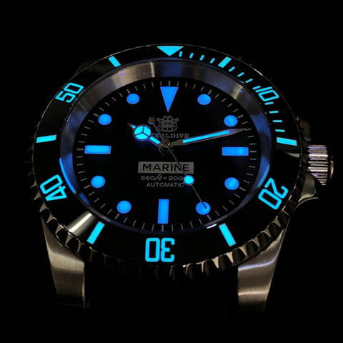 Reloj Mecánico de buceo para hombre, deportivo NH35, automático, de acero inoxidable, de cristal de zafiro, marca de lujo, 200M ► Foto 1/6