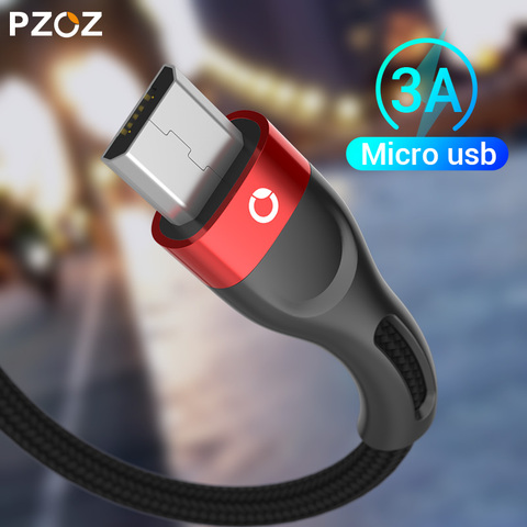 PZOZ-Cable Micro USB de carga rápida para móvil, cable Micro usb de carga rápida para Samsung S7, Xiaomi Redmi 7A, note 5, Android ► Foto 1/6