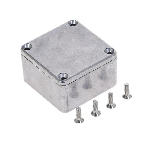 Caja de aluminio plateado, caja de proyecto, 1590LB, 50,5x50,5x31mm ► Foto 1/6
