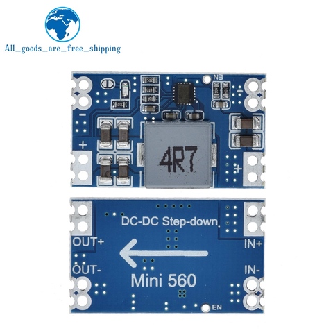 Salida de alta eficiencia, convertidor de DC-DC de 3,3 V, 5V, 9V, 12V, 5A, mini560, regulador de voltaje, módulo de fuente de alimentación estabilizada Buck ► Foto 1/6