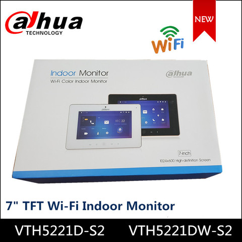 Dahua-intercomunicador de vídeo para interior, Monitor con WiFi, pantalla táctil TFT de 7 pulgadas, VTH5221D, VTH5221DW, para timbre de vigilancia IPC, tarjeta Micro SD ► Foto 1/3