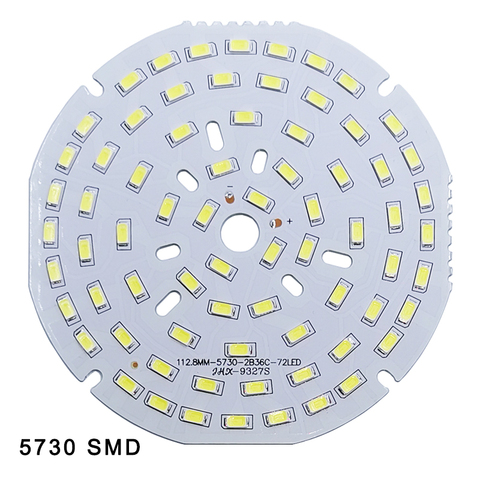 Lote de 5 unidades de chips LED SMD, 3W, 7W, 12W, 18W, 24W, 36W, 5730, tablero de luces de brillo para bombilla led ► Foto 1/3