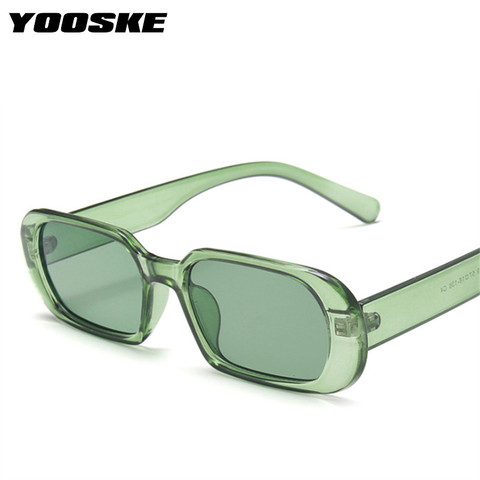 YOOSKE-gafas de sol pequeñas para hombre y mujer, lentes de sol ovaladas a la moda, Vintage, verdes, gafas rojas, estilo de viaje, UV400 ► Foto 1/6