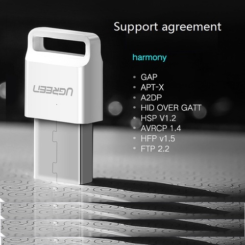 UGreen usb bluetooth 4,0 adaptador ordenador escritorio teléfono estéreo auriculares aptx audio transmisor receptor ► Foto 1/4