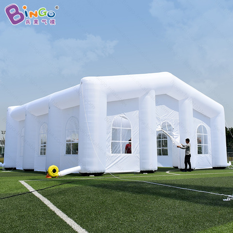 Envío Gratis tienda hinchable de color blanco 33X33ft tela de nylon de oxford inflado boda fiesta tienda ► Foto 1/6