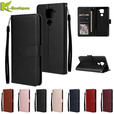 Funda de cuero Redmi Note 9 para Xiaomi Redmi Note 9, funda Xiomi Redmi Note 9, Funda clásica tipo billetera con tapa, fundas de teléfono Etui ► Foto 1/6