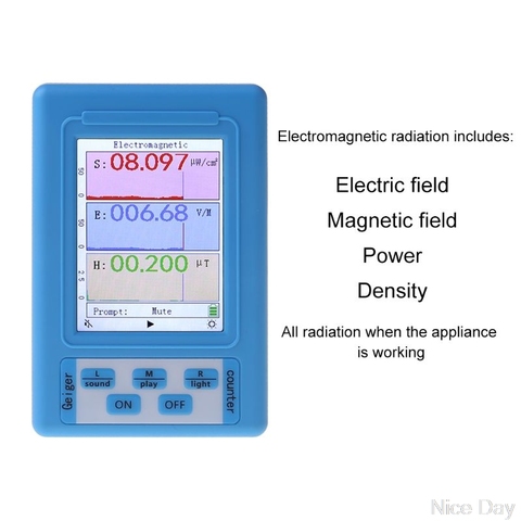 Detector de radiación electromagnética, medidor EMF, Monitor de dosímetro de radiación, BR-9A N25 19 ► Foto 1/6