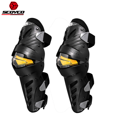 SCOYCO de la motocicleta rodilleras para Moto en la rodilla almohadillas CE certificado locomotora a prueba de golpes Protector de la rodilla Protector para motocicleta engranaje ► Foto 1/6