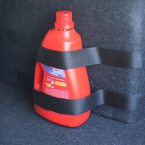 4 unids/set fuego coche pegatina para extintores de nylon correa de cinta vendaje red bolsa de almacenamiento de maletero de coche gancho de cinta mágico y bucle Correa pegatinas ► Foto 1/6