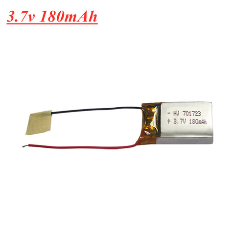 Batería Lipo de 3,7 V y 180mAh para Dron Syma S105 S107 S107G S109 M3 MJXRC X900 X901, piezas de recambio de drones RC 3,7 V, batería recargable 701723 ► Foto 1/1