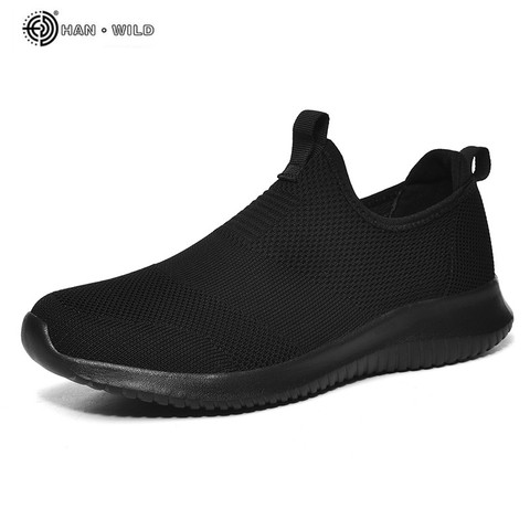 Zapatillas de deporte ligeras Flykint para hombre, zapatos informales sin cordones, calcetines para caminar, zapatos planos de malla, Tenis masculinos de talla grande ► Foto 1/6