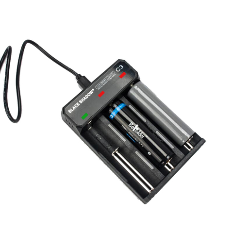 Cargador de batería de iones de litio de 4,2 V y 18650, 3 ranuras, USB, carga independiente, 16340, 18350, 26650 ► Foto 1/4