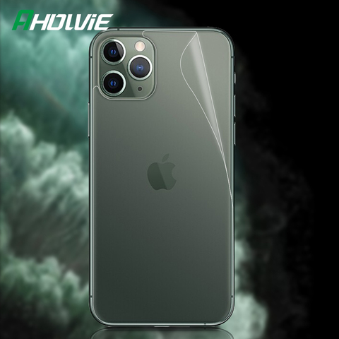 Ahowie-Protector de pantalla trasera transparente para iphone, película protectora HD brillante para Apple iphone 11 Pro Max ► Foto 1/6