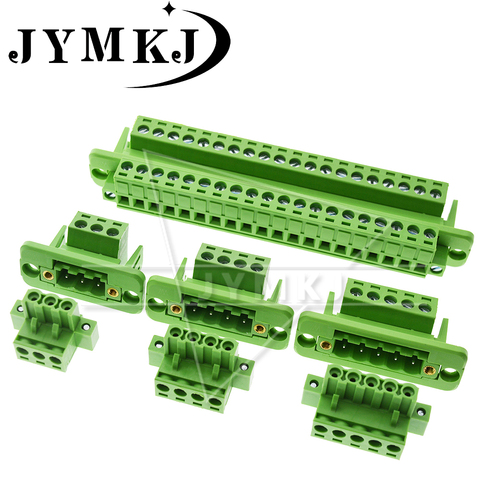 2EDG 5,08mm Paso 2P/3P/4P/5P/6P/8P/9P/P 10/12P/16P/18/P/22P 2 conector de bloque de terminales enchufable, JM2EDGKM, paso de 5,08mm, EDGWC ► Foto 1/6