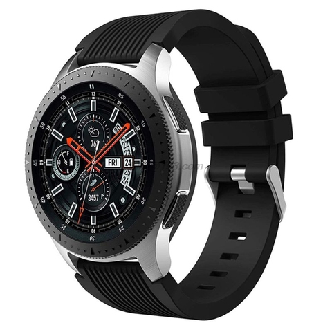 Correa de muñeca de silicona para Samsung Galaxy Watch 46mm SM-R800 reloj inteligente Samsung Gear S3 Frontier pulsera de silicona repuesto ► Foto 1/6