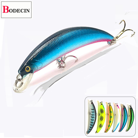 Bent Minnow Wobblers para señuelos de pesca/aparejo China señuelo duro Jerkbait Swimbait Carpa/trucha/Pike falso pesca Artificial cebos ► Foto 1/6