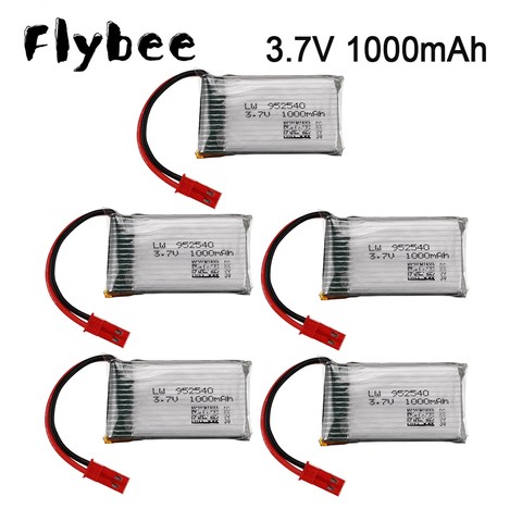 Drone RC Lipo batería conector JST 902540 de 3,7 V 1000mAh 25c Lipo 1S batería para MJX x400 X300C X800 piezas de cuadricóptero ► Foto 1/6