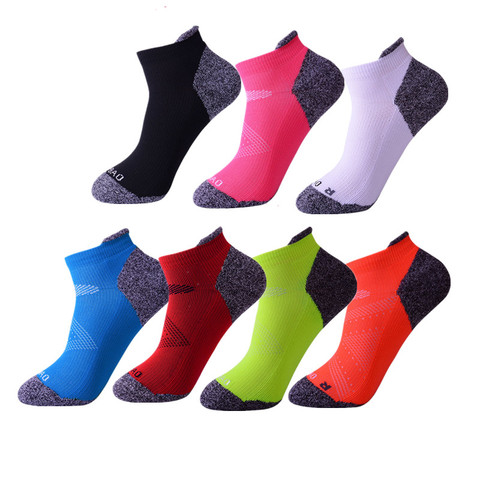 Calcetines deportivos profesionales para hombre y mujer, medias cortas atléticas con absorción de impacto para correr, Maratón, antiburbujas, para exteriores ► Foto 1/6