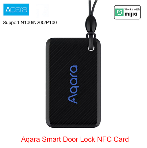 Aqara-cerradura de puerta inteligente, dispositivo de cierre con tarjeta NFC, compatible con Aqara, Serie N y P, Control por aplicación EAL5 + Chip para seguridad del hogar, novedad de 2022 ► Foto 1/6