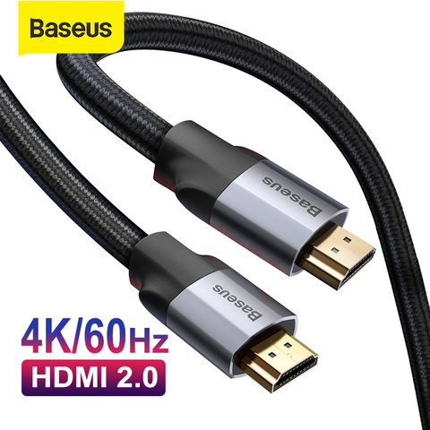 Baseus 4K 60Hz compatible con HDMI Cable divisor para Xiaomi Mi recuadro Compatible con HDMI 2,0 Cable de Audio Cable interruptor divisor para caja de Tv PS4 ► Foto 1/6