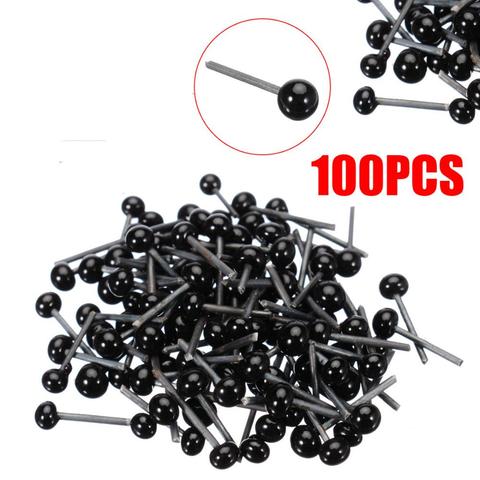 100 unids/set ojos de vidrio nuevos 2mm/3mm/4mm aguja de fieltro animales osos conejo perro muñecas ojos de animales para muñecas DIY accesorios de juguete ► Foto 1/6