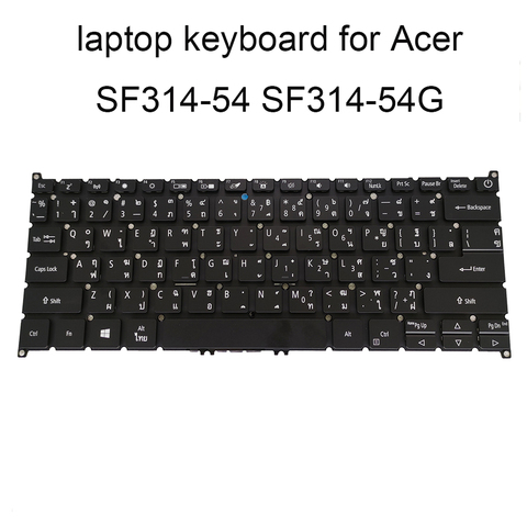 Teclados de repuesto para ordenador portátil Acer Swift 3 SF314 54 3854 597V SF314 54G 50N9 85TD TI Thai, color negro, novedad ► Foto 1/6