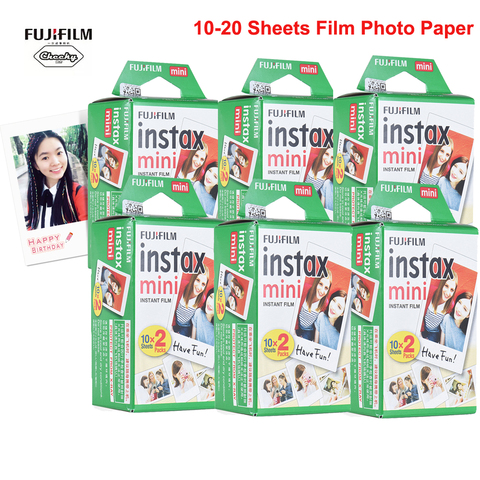 Fujifilm Instax Mini-papel fotográfico instantáneo para cámara, película de 8, 9, 10-200 hojas, Mini papel fotográfico blanco para cámara Instax Mini7s 50s 90 ► Foto 1/5