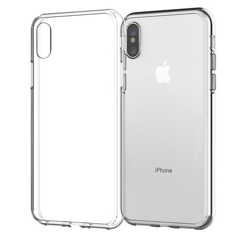 Funda de silicona transparente para iPhone X, carcasa trasera de silicona suave para iPhone 7, 8, 6, 6s Plus, 5, SE, 11, 12 Pro Max ► Foto 1/6