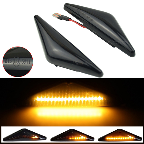 Repetidor de luz LED dinámica para coche, indicador lateral, intermitente, secuencial, para Ford Focus Mk1 Mondeo Mk3, 2 uds. ► Foto 1/6