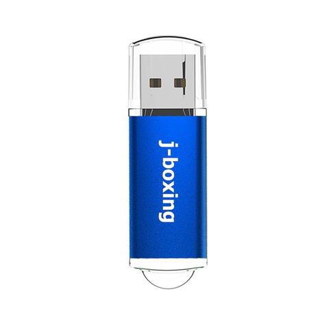 J-boxing-unidad Flash USB de 16GB, memoria USB 2,0 rectangular, pendrive de pulgar, almacenamiento suficiente para PC, portátil, Macbook, tabletas, azul ► Foto 1/6