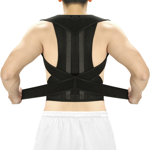 Aptoco-Corrector de postura para espalda, soporte de clavícula para espalda, entrenador de espalda ajustable encorvado ► Foto 1/6