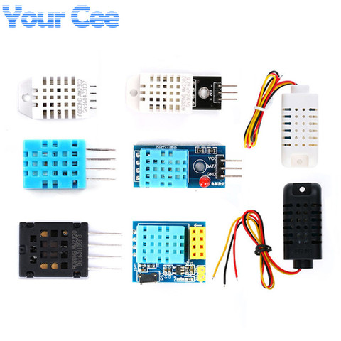 Sensor Digital de temperatura y módulo de humedad DHT11 DHT22 AM2302B AM2301 AM2320 AM2302 HS1101 HR202, Sensor para Arduino ► Foto 1/6