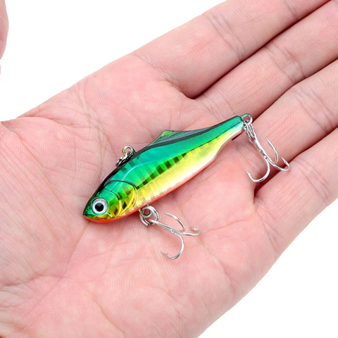 WALK FISH-Señuelos de Pesca de invierno, 1 Uds., 6cm, 14g, cebo duro de plástico, plomo VIB, aparejos de vibración interior, Wobbler para la pesca ► Foto 1/6