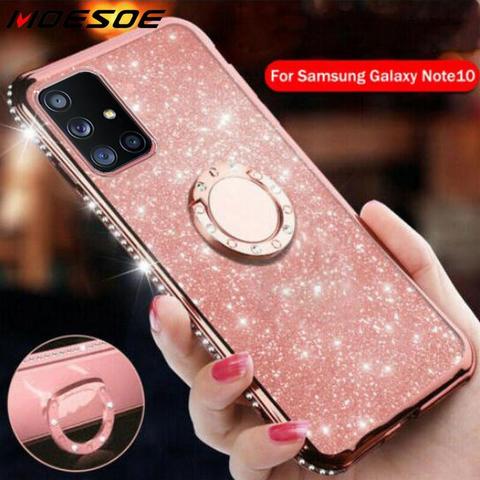 Funda suave con purpurina para Samsung Galaxy, A51, A71, 5G, S20, FE Plus, Note 20, Ultra, A21S, A50, A70, A41, A31, S21, A42, M51, soporte de anillo magnético ► Foto 1/1