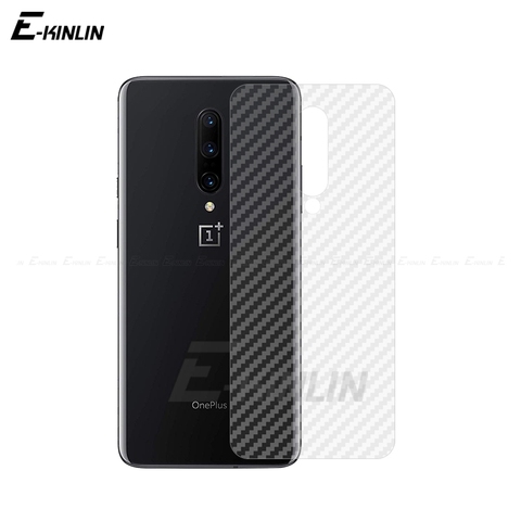 Película protectora trasera de fibra de carbono para OnePlus One Plus Nord 8T 7T 7 Pro 5G 6T 6 5 5T 3 3T, Protector de pantalla transparente sin cristal ► Foto 1/6