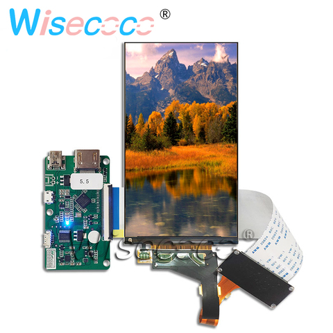 5,5 pulgadas, resolución de 1440*2560 2K pantalla LCD LS055R1SX04 50PIN 2USB nuevo Control para Raspberry Pi 3D impresora ► Foto 1/6