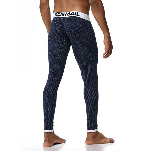 JOCKMAIL de los hombres de la marca de largo Johns algodón Sexy leggings de lunares ropa interior térmica cueca hombres Gay ropa interior térmica Calzoncillos largos pantalones interiores ► Foto 1/6